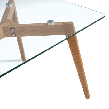 Külglaud HELENA 120x60xH45cm, lauaplaat: 8mm läbipaistev klaas, tammepuidust jalad Külglaud HELENA 120x60xH45cm, lauaplaat: 8mm läbipaistev klaas, tammepuidust jalad