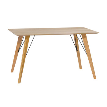Söögilaud HELENA 140x80xH74cm, lauaplaat: tamme spoon MDF, viimistlus: lakitud, jalad: täispuit Söögilaud HELENA 140x80xH74cm, lauaplaat: tamme spoon MDF, viimistlus: lakitud, jalad: täispuit