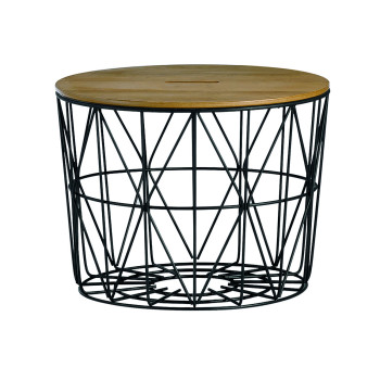 Külglaud HELENA D60xH40cm, lauaplaat: tamme spoon MDF, viimistlus: lakitud, metallraam Külglaud HELENA D60xH40cm, lauaplaat: tamme spoon MDF, viimistlus: lakitud, metallraam