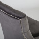Стул HOLMES VELVET 53x63xH94cм, материал: бархат, цвет: тёмно-серый, деревянные ножки