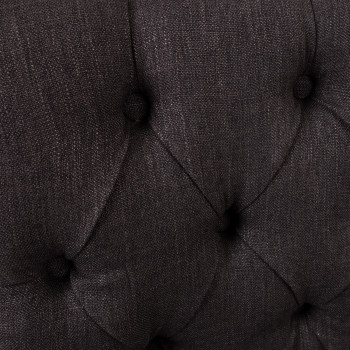 Стул HOLMES 53x63xH94cм, материал: льняная ткань, цвет: тёмно-серый, деревянные ножки Стул HOLMES 53x63xH94cм, материал: льняная ткань, цвет: тёмно-серый, деревянные ножки