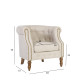 Krēsls HOLMES 83x75xH78cm, materiāls: audums, krāsa: bēšs