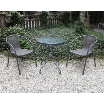 Tool BISTRO 52x58xH72cm, iste ja seljatugi: plastikpunutis, raam: teras, värvus: hall Tool BISTRO 52x58xH72cm, iste ja seljatugi: plastikpunutis, raam: teras, värvus: hall