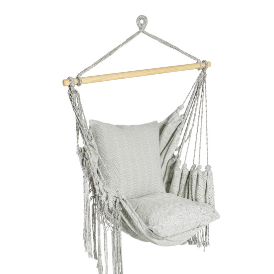 Šūpuļkrēsls LAZY GREY pelēks