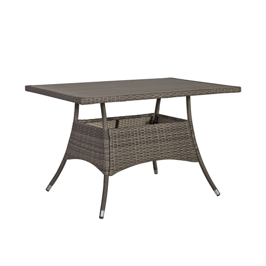 Стол PALOMA 120x74xH72,5см, серовато-коричневый