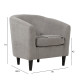 Кресло WESTER 76x68,5xH74см, серая ткань Кресло WESTER 76x68,5xH74см, серая ткань