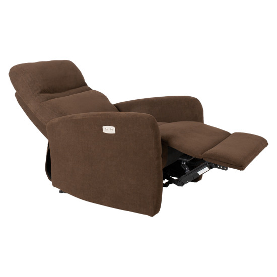 Atpūtas krēsls SAHARA ar elektrisko mehānismu 79x90xH102cm, šokolādes brūns Atpūtas krēsls SAHARA ar elektrisko mehānismu 79x90xH102cm, šokolādes brūns