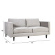 Диван SPENCER 3-местный, 198x86xH86cм, обивка: бархат, цвет: светло-серый, тёмные пластиковые ножки Диван SPENCER 3-местный, 198x86xH86cм, обивка: бархат, цвет: светло-серый, тёмные пластиковые ножки