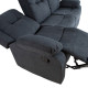 Диван-кресло DIXON с ручным механизмом 155x95xH102см, темно-серый