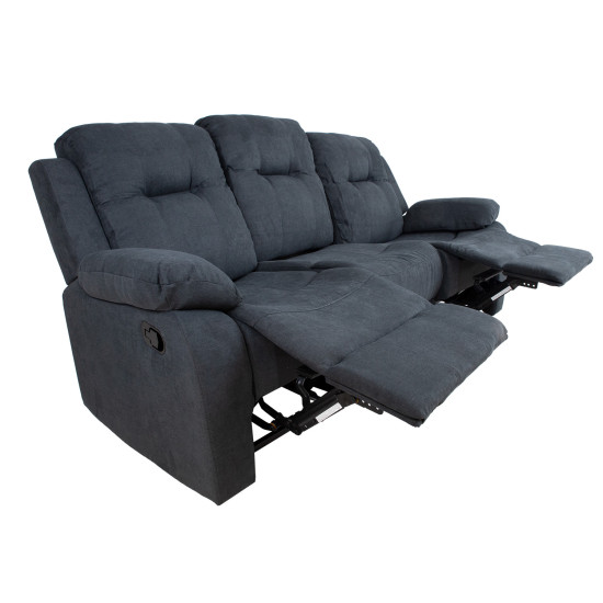 Диван-кресло DIXON с ручным механизмом 210x95xH102см, темно-серый Диван-кресло DIXON с ручным механизмом 210x95xH102см, темно-серый