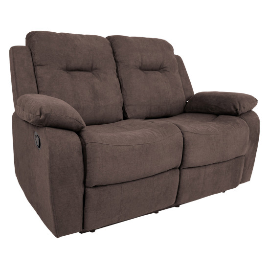 Диван-кресло DIXON с ручным механизмом 155x95xH102см, коричневый Диван-кресло DIXON с ручным механизмом 155x95xH102см, коричневый