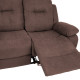 Диван-кресло DIXON с ручным механизмом 155x95xH102см, коричневый Диван-кресло DIXON с ручным механизмом 155x95xH102см, коричневый