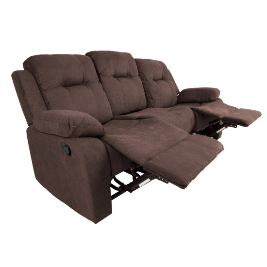 Диван-кресло DIXON с ручным механизмом 210x95xH102см, коричневый Диван-кресло DIXON с ручным механизмом 210x95xH102см, коричневый
