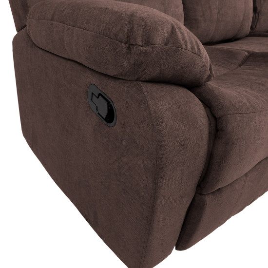 Диван-кресло DIXON с ручным механизмом 210x95xH102см, коричневый Диван-кресло DIXON с ручным механизмом 210x95xH102см, коричневый