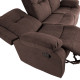 Диван-кресло DIXON с ручным механизмом 210x95xH102см, коричневый Диван-кресло DIXON с ручным механизмом 210x95xH102см, коричневый