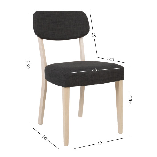 Стул ADORA 49x50xH85,5см Стул ADORA 49x50xH85,5см