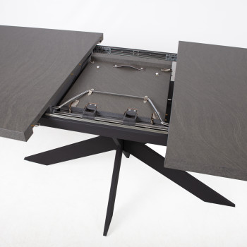 Обеденный стол EDDY 160 / 200x90xH76см, серый меламин Обеденный стол EDDY 160 / 200x90xH76см, серый меламин