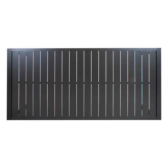 Galds TOMSON 216x100xH73cm, tumši pelēks