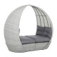 Садовый диван ASCOT 118x215xH187см, серый Садовый диван ASCOT 118x215xH187см, серый