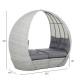 Садовый диван ASCOT 118x215xH187см, серый Садовый диван ASCOT 118x215xH187см, серый