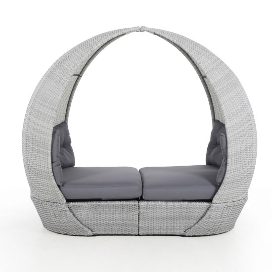 Садовый диван ASCOT 118x215xH187см, серый Садовый диван ASCOT 118x215xH187см, серый