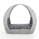 Садовый диван ASCOT 118x215xH187см, серый Садовый диван ASCOT 118x215xH187см, серый