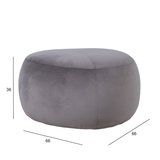Тумба UMI 66x66xH36cm, серый бархат Тумба UMI 66x66xH36cm, серый бархат
