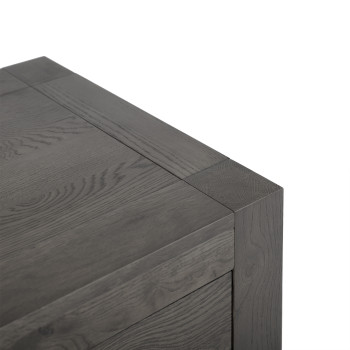 Kummut TURIN 46,5x110xH82cm, 2 ukse ja 2 sahtliga, materjal: tamm, värvus: suitsutamm, viimistlus: õlitatud Kummut TURIN 46,5x110xH82cm, 2 ukse ja 2 sahtliga, materjal: tamm, värvus: suitsutamm, viimistlus: õlitatud