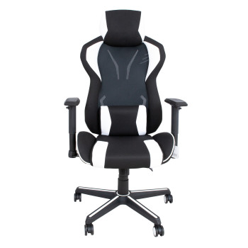 Геймерское кресло МАСТЕР-2 черный/белый