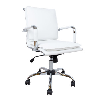 Рабочий стул ULTRA 55x63xH93-103см, белый