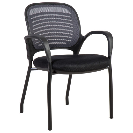 Klienta krēsls TORINO, 59xD59xH84cm, sēdvieta: audums, krāsa: pelēks, atzveltne: tīklveida, krāsa: sarkans, rāmis: hroms Klienta krēsls TORINO, 59xD59xH84cm, sēdvieta: audums, krāsa: pelēks, atzveltne: tīklveida, krāsa: sarkans, rāmis: hroms