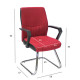 Klienta krēsls ANGELO 58x57xH90cm, sēdvieta un atzveltne: audums, krāsa: melns, rāmis: hroms Klienta krēsls ANGELO 58x57xH90cm, sēdvieta un atzveltne: audums, krāsa: melns, rāmis: hroms
