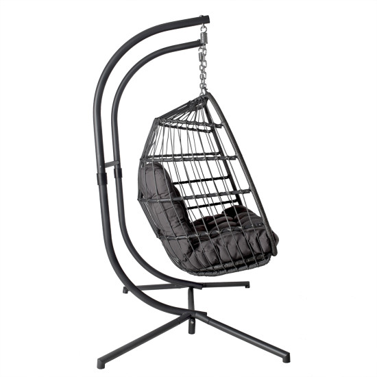 Piekaramais šūpuļkrēsls YOYO 2-vietīgs 152x107xH198cm, pelēks
