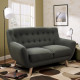 Диван RIHANNA 2-местный 140x84xH87cм, материал покрытия: ткань, цвет: серый
