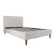 Кровать EMILIA 90x200cм, светло-бежевая