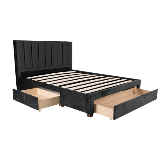 Кровать GRACE 160x200см, темно-серая Кровать GRACE 160x200см, темно-серая