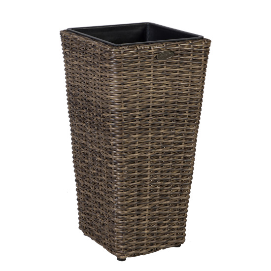Puķu pods WICKER 28x28xH60cm, tumši brūns Puķu pods WICKER 28x28xH60cm, tumši brūns