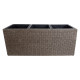 Puķu kaste WICKER 110x39xH45cm, tumši brūna Puķu kaste WICKER 110x39xH45cm, tumši brūna