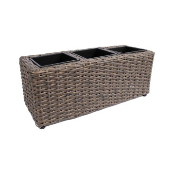 Puķu kaste WICKER 48x18xH18cm, tumši brūna Puķu kaste WICKER 48x18xH18cm, tumši brūna