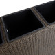 Puķu kaste WICKER 110x39xH88cm, tumši brūna Puķu kaste WICKER 110x39xH88cm, tumši brūna
