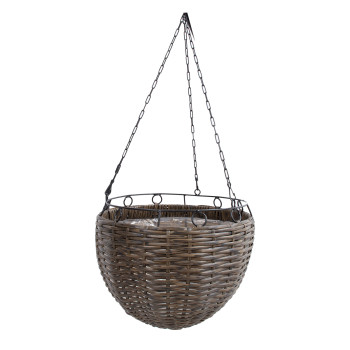 Piekarināms puķupods WICKER D30xH20/64cm, pelēks Piekarināms puķupods WICKER D30xH20/64cm, pelēks
