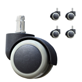 Колесики для стула 5шт/комплект, диам.50мм, штифт: 11мм Колесики для стула 5шт/комплект, диам.50мм, штифт: 11мм