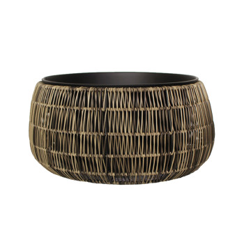 Puķu pods WICKER D36xH20cm, plastikāta pinums,krāsa: brūns Puķu pods WICKER D36xH20cm, plastikāta pinums,krāsa: brūns