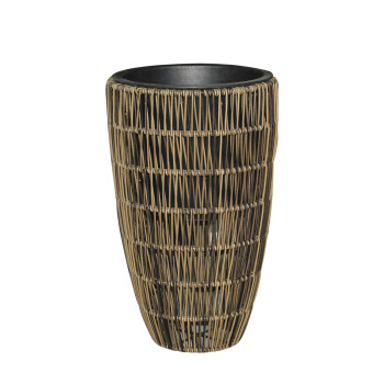 Puķu pods WICKER D30xH48cm, plastikāta pinums,krāsa: brūns Puķu pods WICKER D30xH48cm, plastikāta pinums,krāsa: brūns