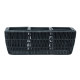 Puķu kaste WICKER 43x16xH16cm, melna