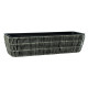 Puķu kaste WICKER 60x19xH15cm, pelēka Puķu kaste WICKER 60x19xH15cm, pelēka
