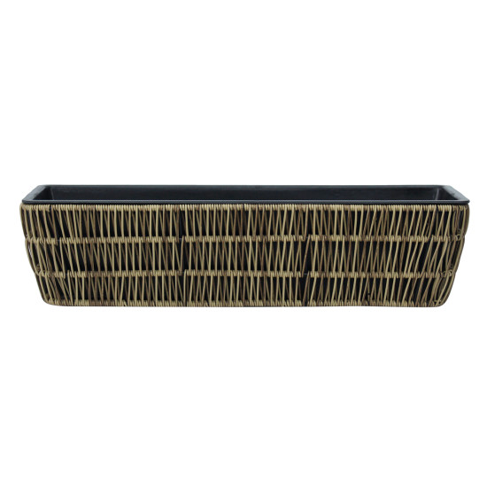 Puķu kaste WICKER 60x19xH15cm, gaiši brūna Puķu kaste WICKER 60x19xH15cm, gaiši brūna