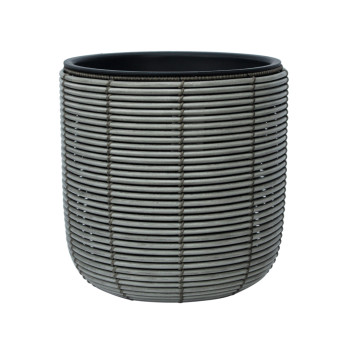 Puķu pods WICKER D35xH36cm, pelēks Puķu pods WICKER D35xH36cm, pelēks