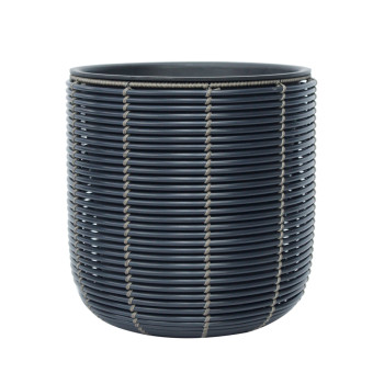 Puķu pods WICKER D35xH36cm, melns Puķu pods WICKER D35xH36cm, melns