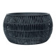 Puķu pods WICKER D48xH26cm, melns